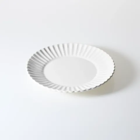 Zestaw talerzy porcelanowych Lotus 18 elementów (biały)